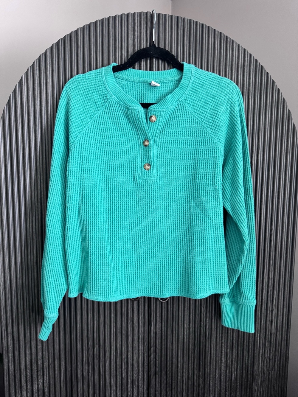 Old Navy Waffle-Knit Henley